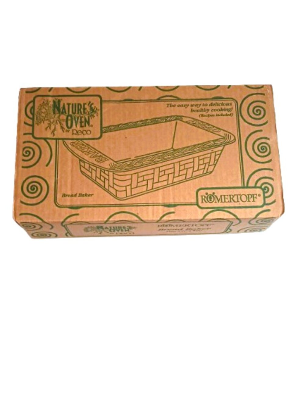 Romertopf Terra Cotta Clay Bread Baker Vintage 1995 Reco Bread Oven NEW